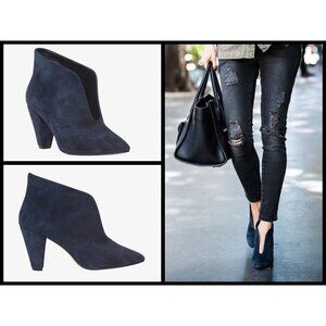 💕ANINE BING💕 Irmelin Boots ~ Midnight Suede Dark Navy Blue 38 NWOT